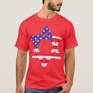 T-shirt L'Étoile Drapeau Américaine De David Jewish Hanouk