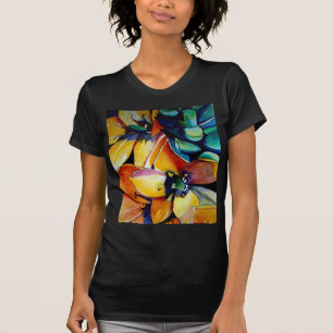 T-shirt L'étoile jaune de Bethléem l'aquarelle de fleurs
