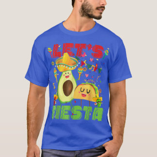 T-shirt Lets Fiesta Avocado Et Tacos Cinco De Mayo Meican
