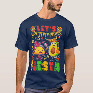 T-shirt Lets Fiesta Avocado Et Tacos Cinco De Mayo Meican