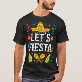 T-shirt Lets Fiesta Décoration Avocado Sombrero Cool Meica