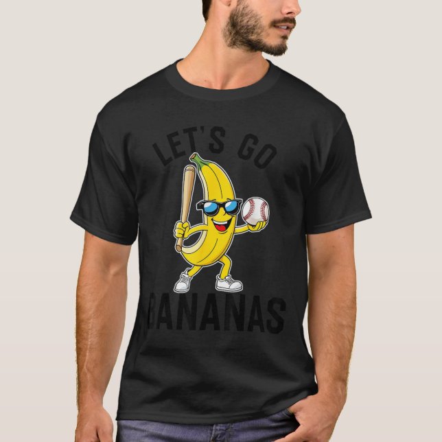 T-shirt Let's Go Bananas Funny Banana Merch  (Devant)