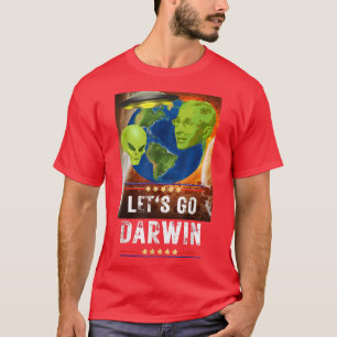 T-shirt Let's Go Darwin USA Flag Vintage Fauci Ouchie Alie