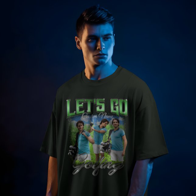 T-shirt Let's Go Golfing - Custom Photo Personalized (Créateur téléchargé)