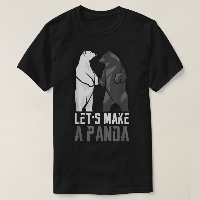 T-shirt Let's Make A Panda  (Design devant)