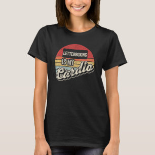 T-shirt Letterboxe Est Mon Cardio Vintage Retro Ho Extérie