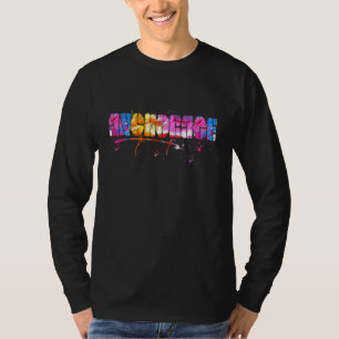 T-shirt Lettering d'Anchorage Coloré  Aquarelle Anchorage
