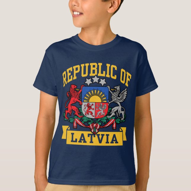 T-shirt Lettonie (Devant)
