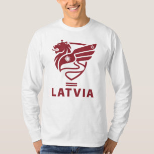 T-shirt Lettonie État balte Europe du Nord