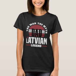 T-shirt Lettonie Lettonie Lettonie Lettonie Fête des pères