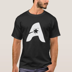 T-shirt Lettre A Majuscule Alphabet Monogramme Initial