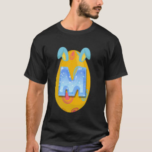 T-shirt Lettre Alphabet de Pâques ABC apprentissage Amusan