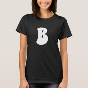 T-shirt Lettre B Majuscule Alphabet Groupe d'équipe Costum