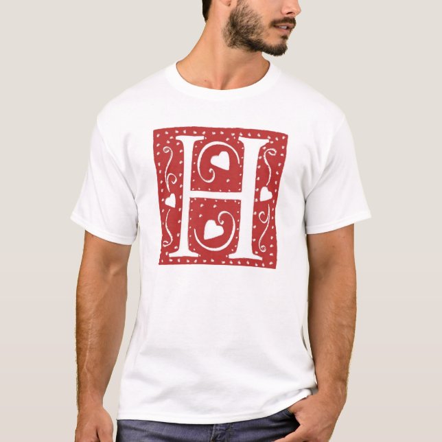 T-SHIRT LETTRE COEUR MARIAGE H (Devant)