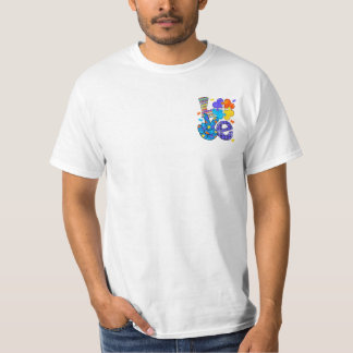 T-shirt LETTRE D'AMOUR DE sensibilisation sur l'autisme MA