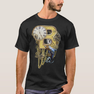T-shirt Lettre d'anniversaire B Steampunk