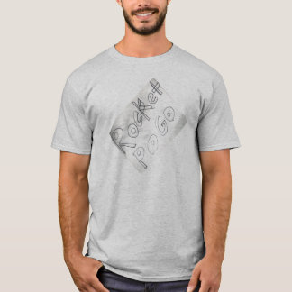 T-shirt Lettre de gris de conception de Manda