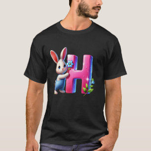 T-shirt Lettre de l'alphabet de Pâques H u2013 Œuf ABC drô