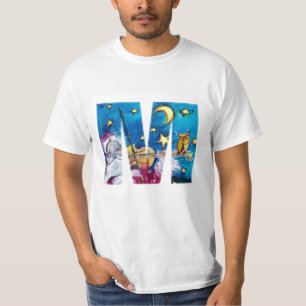 T-SHIRT LETTRE DE NOËL M / MONOGRAM PÈRE NOËL INSPIRÉ
