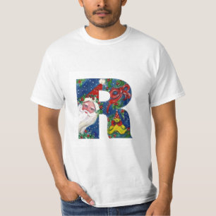 T-SHIRT LETTRE DE NOËL / SANTA CLAUS AVEC RIBBON ROUGE