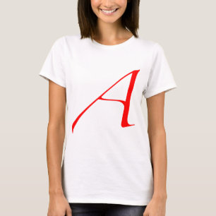 T-shirt Lettre d'écarlate A (pour l'athée)