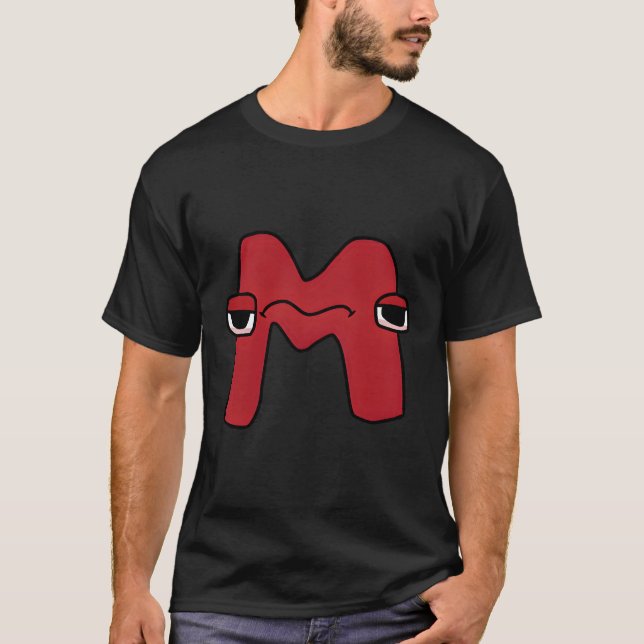 T-shirt Lettre d'émotion M Alphabet Lore pour (Devant)