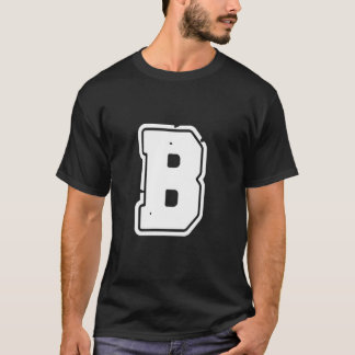 T-shirt LETTRE DÉSORMAIS B Alphabet majuscule Monogramme I