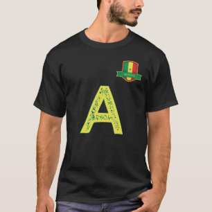 T-shirt LETTRE DU GROUPE Drapeau HUMAIN Sénégal A Sénégal