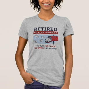T-shirt Lettre du travailleur postal à la retraite Transpo