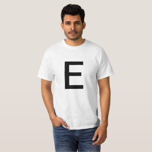 T-shirt Lettre E
