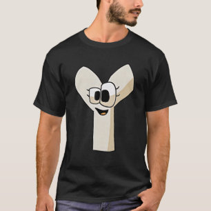 T-shirt Lettre Émotion Y Alphabet Lore Pour Garçons Filles