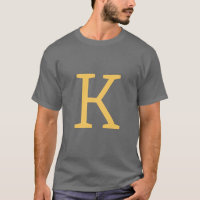 Lettre initiale gris foncé Monogramme Moderne Desi