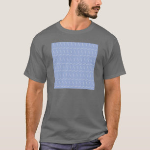 T-shirt LETTRE INITIALE MONOGRAPHIQUE A Bleu