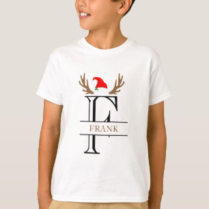 T-SHIRT LETTRE INITIALE PERSONNALISÉE F ANCIENS DE CHAT DE