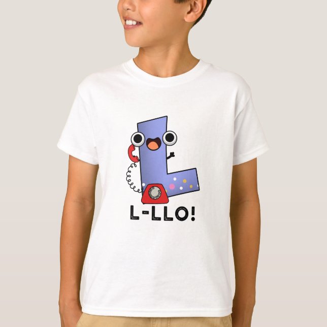 T-SHIRT LETTRE L LLOLO DANOINE L PUN (Devant)