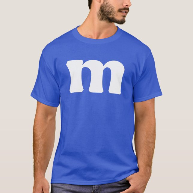 T-shirt Lettre M Coque inférieur Alphabet correspondant Dr (Devant)