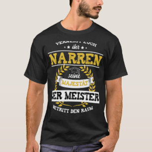 T-shirt Lettre-maître Meister Meisterprüfung