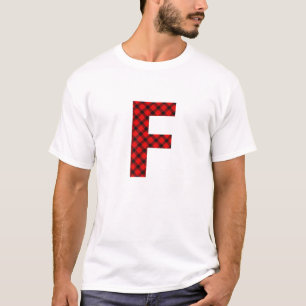 T-shirt Lettre majuscule plaquée de Buffalo simple F Buffa