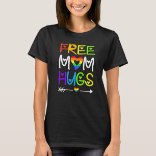 T-shirt Lettre mignonne Libérez Maman Hugs Rainbow Heart L
