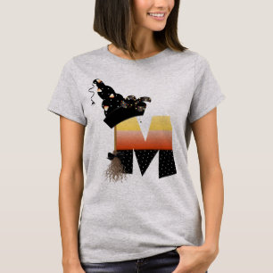T-shirt LETTRE MONÂTRE Halloween M