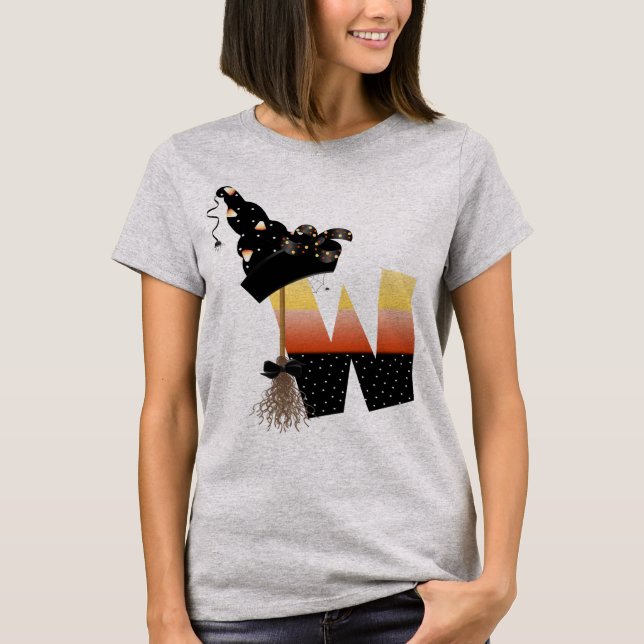 T-shirt LETTRE MONÂTRE Halloween W (Devant)