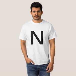 T-shirt Lettre N