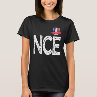 T-SHIRT LETTRE N ET C ET E FRANÇAISE FRANÇAIS