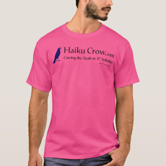 T-shirt Lettre noire Haiku Crow