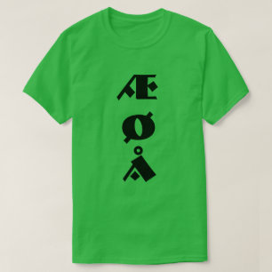 T-shirt Lettre norvégienne AE Ø