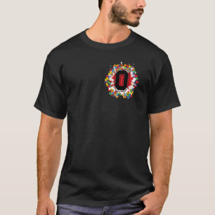 T-shirt Lettre O initiale de Sensibilisation sur l'autisme