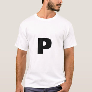 T-shirt Lettre P