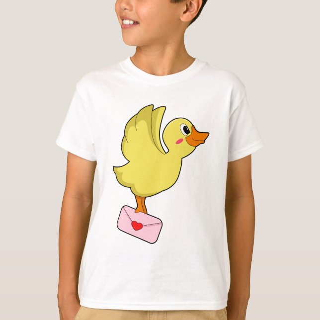 T-SHIRT LETTRE PORTEFEUILLE DE CANARD (Devant)