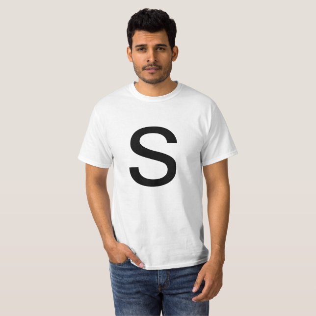 T-shirt Lettre S (Devant entier)