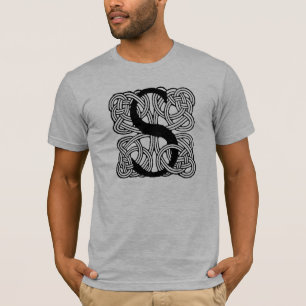 T-shirt LETTRE S Vintage Céleste Knot Monogramme
